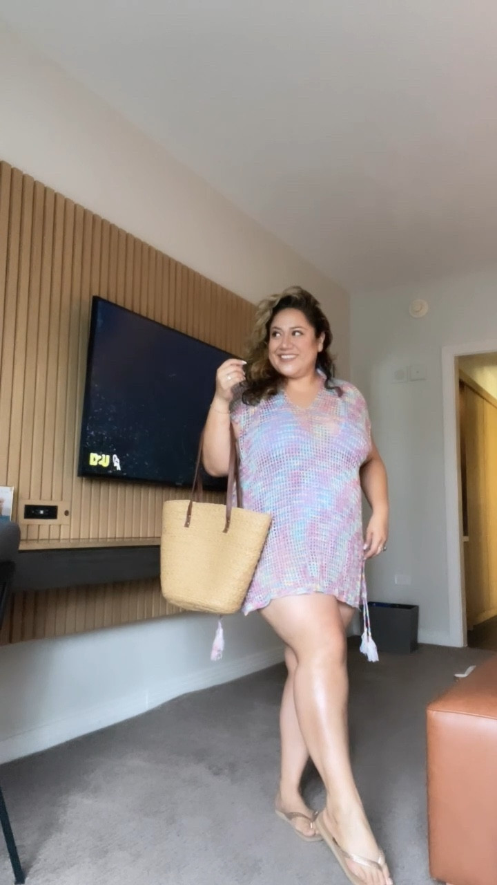 Ready for pool time! Halter swim from Tommy Hilfiger. Short Sleeve Swimsuit Swimwear Crochet Dress & tote from Amazon. Havaianas Slim Flip Flop Sandal in rose gold.

#LTKActive #LTKSeasonal #LTKMidsize