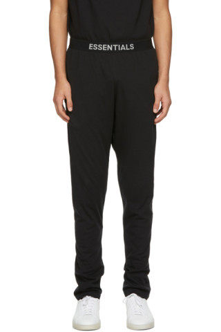 Black Jersey Lounge Pants | SSENSE