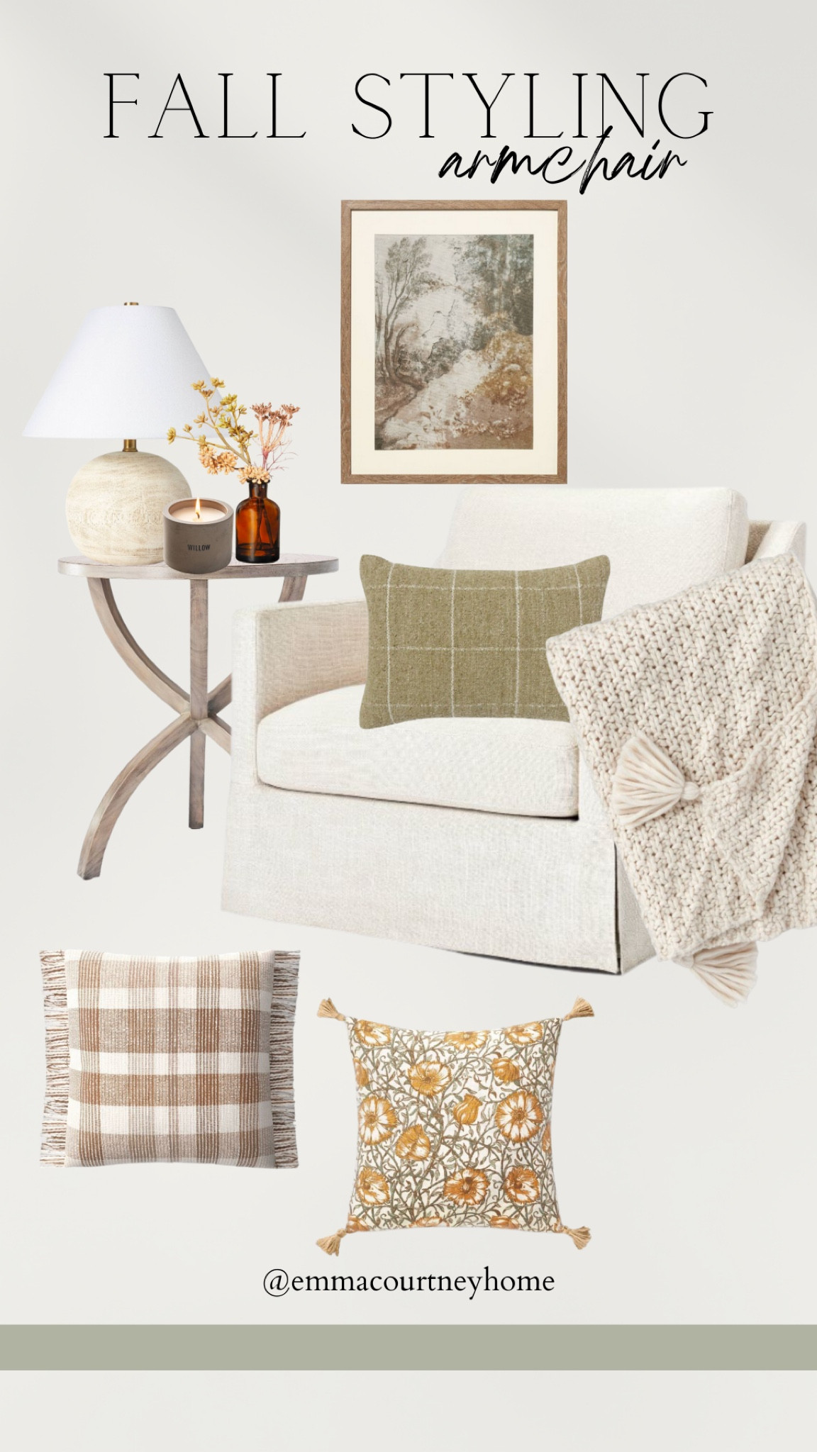 Target fall armchair styling 

#LTKSeasonal #LTKhome #LTKstyletip