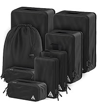 8 pcs Compression Packing Bags Cubes Set with HybridMax Double-Capacity Design - Packing Cubes fo... | Amazon (US)