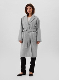 Relaxed Wrap Topcoat | Gap Factory | Gap Factory