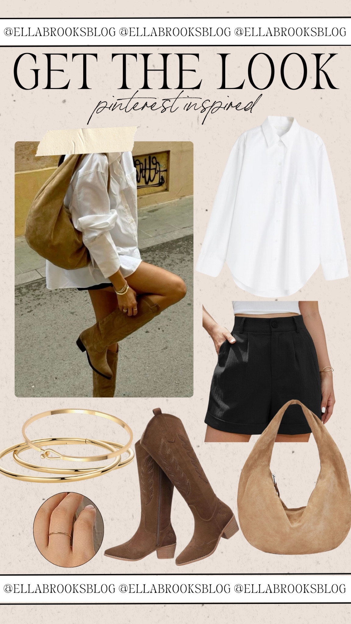 Get the Pinterest look!


Fall outfit, white button down, oversized blouse, suede western boots, fringe suede bag, fall bag, pleated shorts 

#LTKShoeCrush #LTKItBag #LTKStyleTip