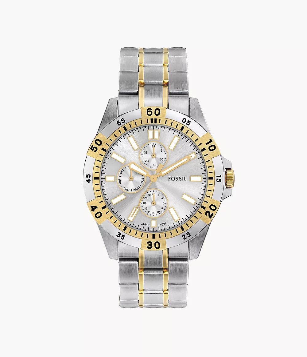Garrett Multifunction Two-Tone Stainless Steel Watch | Fossil (US)