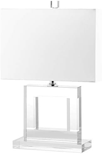 SAFAVIEH Lighting Collection Town Square Modern Square Crystal 21-inch Bedroom Living Room Home O... | Amazon (US)