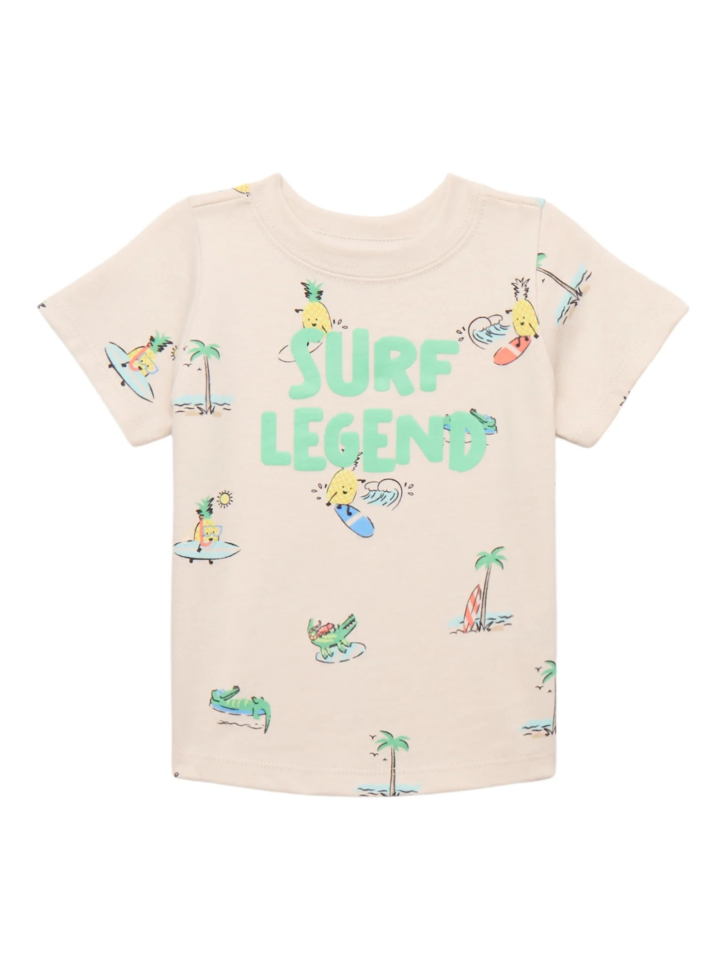 Garanimals Baby Boy Printed T-Shirt with Short Sleeves, Sizes 0M-24M | Walmart (US)