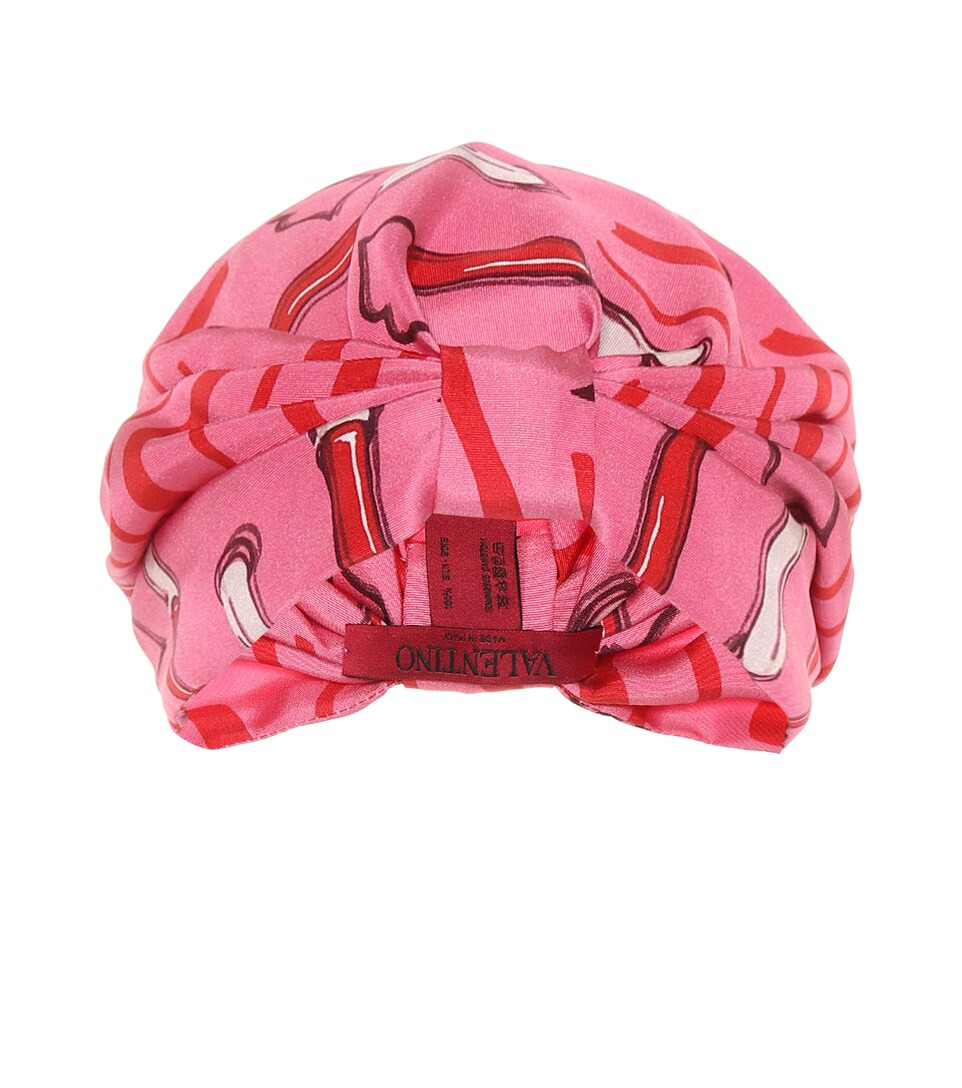 Printed silk-satin turban | Mytheresa (IT)