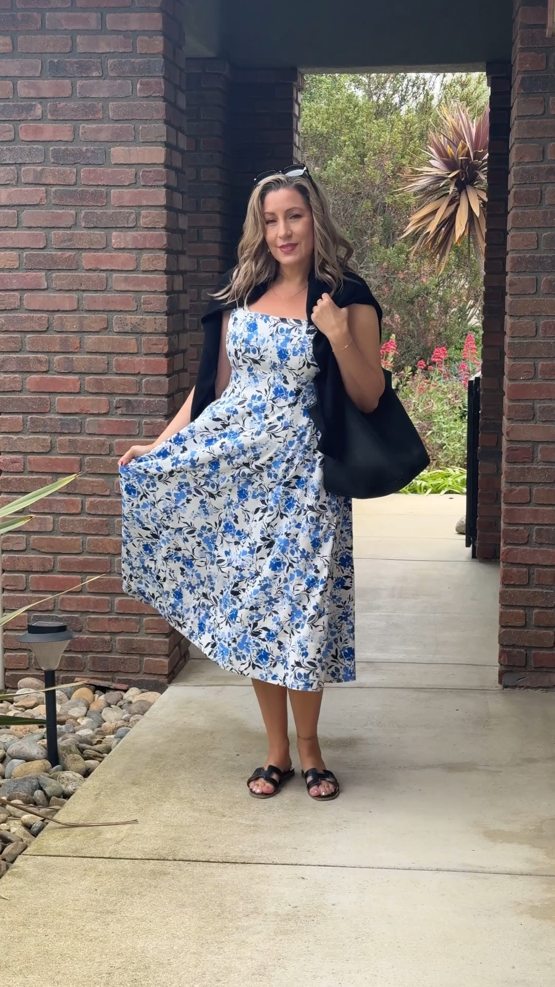 Walmart Haul Look: Everyday Elegance in Floral
This blue floral midi dress is an instant classic. The flattering fit-and-flare silhouette and wide straps make it feel secure and feminine, while the pattern is just bold enough to stand out. I styled it solo for daytime ease, then layered on a cashmere sweater for a more polished vibe.

Watch my full Walmart haul on YouTube—packed with summer-ready looks that flatter midsize figures and keep you cool!

#WalmartFashion #WalmartStyle #WalmartFinds #midsizefashion #midsizestyle #floraldress #summerwardrobe #fitandflare #fashionover40 #classicstyle #capsulewardrobe #stylishandgrateful

#LTKFindsUnder100 #LTKWorkwear #LTKWatchNow