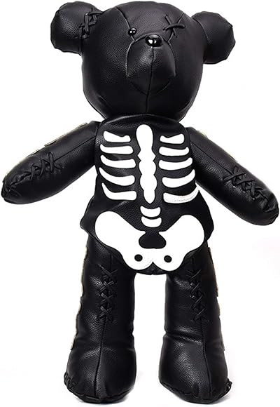 H&J Goth Skeleton Bear Backpack Harajuku Kawaii Cute Bags Punk Style School Bags Designer Backpac... | Amazon (UK)