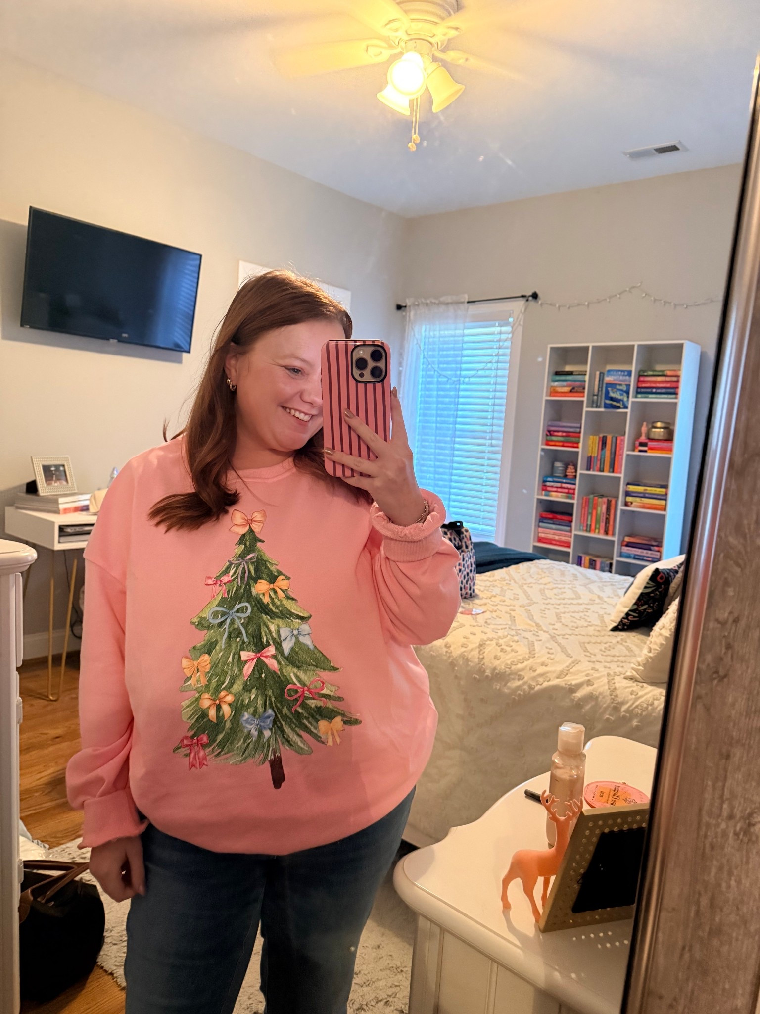 the cutest festive shirt! 🎄✨ 

#LTKMidsize #LTKFindsUnder50 #LTKHoliday