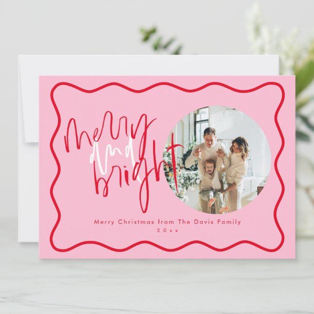 Christmas Cards | Red And Pink Holiday Cards | Zazzle