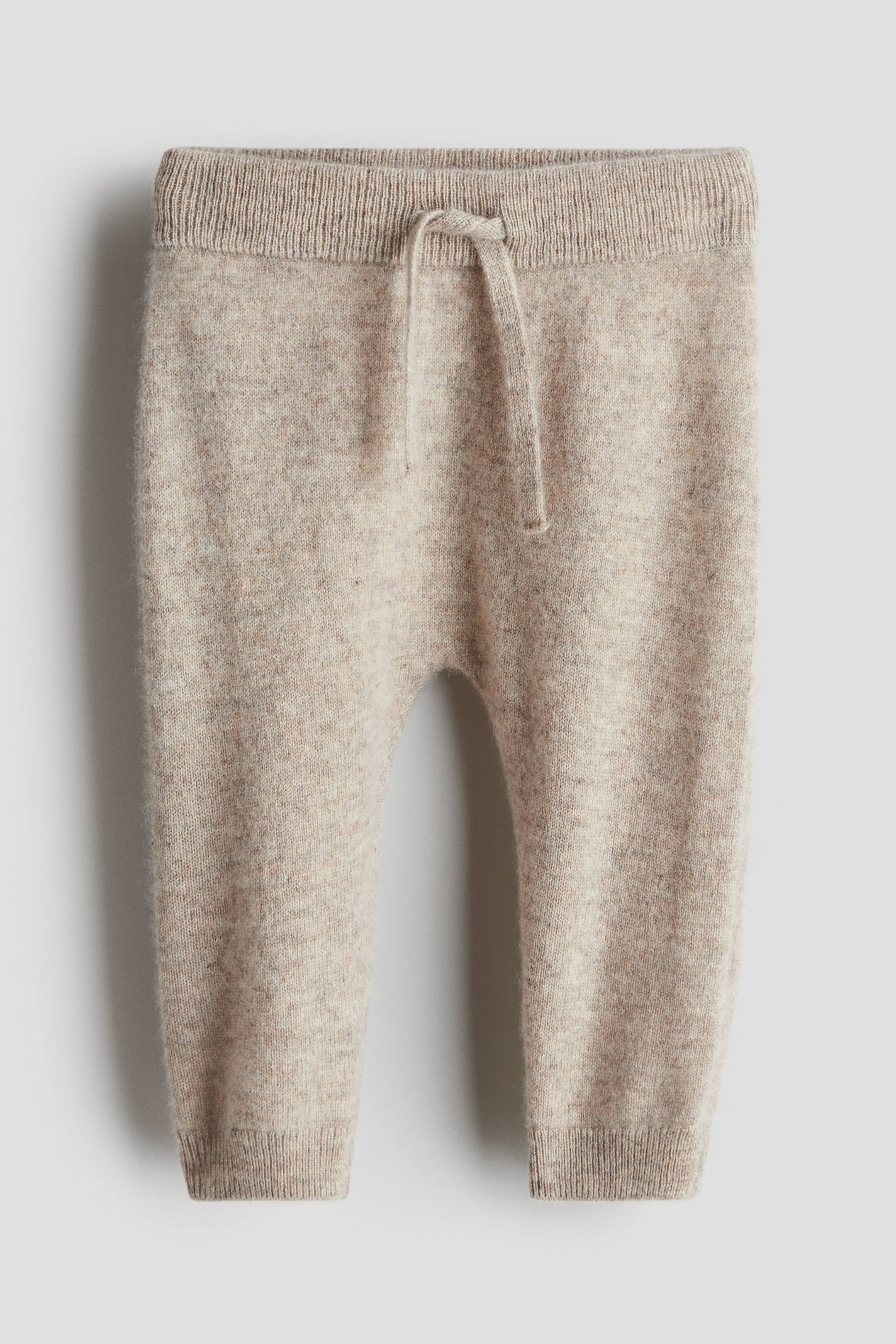 Cashmere Knit Pants - Light beige - Kids | H&M US | H&M (US + CA)