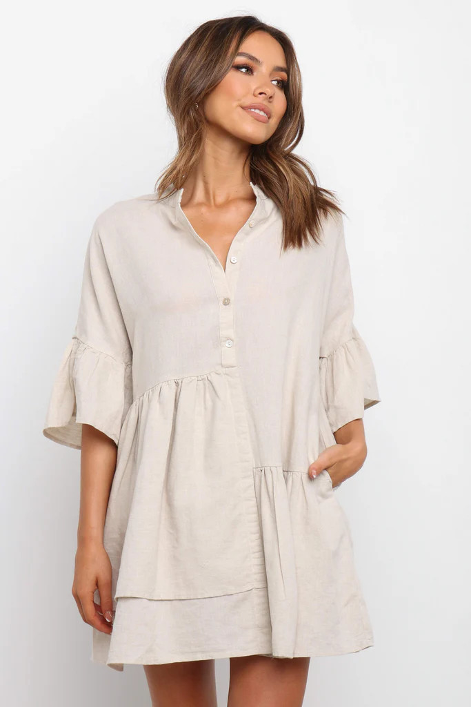 Sharlett Dress - Beige | Petal & Pup (US)