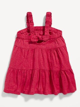 Sleeveless Tiered Clip-Dot Swing Dress for Baby | Old Navy (US)