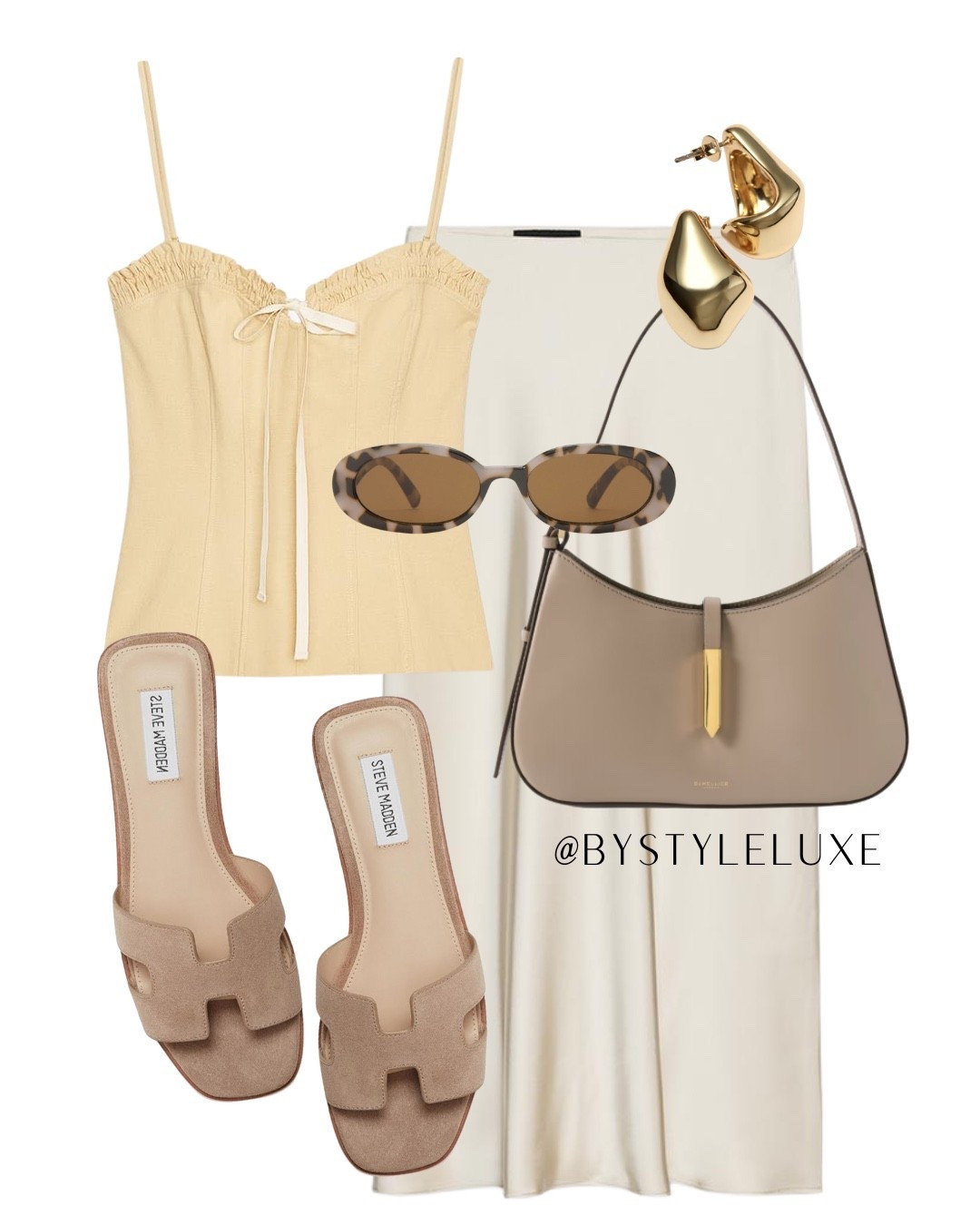 ZARA - this butter yellow top and satin skirt combo is so gorg for an easy evening outfit. Wear this on holiday or date night 

#summeroutfit #holidayoutfit #satinskirt

#LTKeurope #LTKshoes #LTKsummer