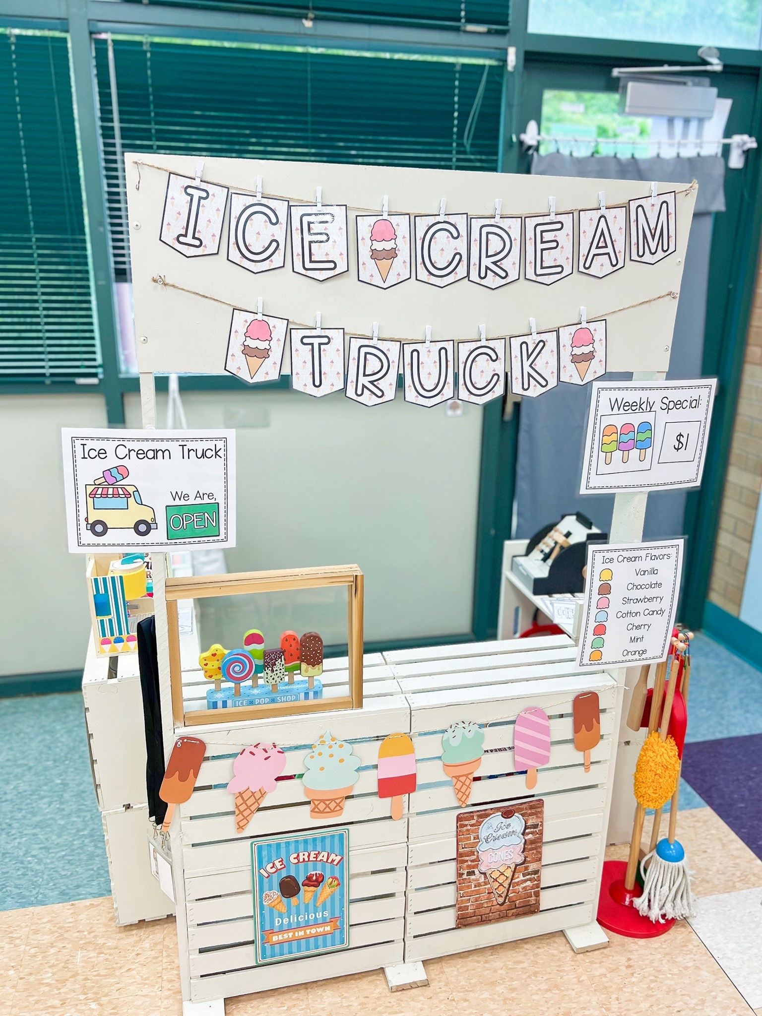 This dramatic play set up is perfect for summer! 😍🍦😋 
#dramaticplay #playroominspo #classroomideas

#LTKKids #LTKSeasonal