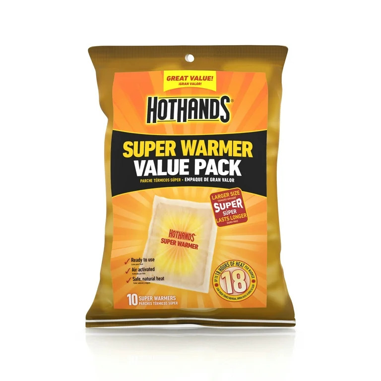 HotHands Large Body & Hand Super Warmers, 10-Pack | Walmart (US)