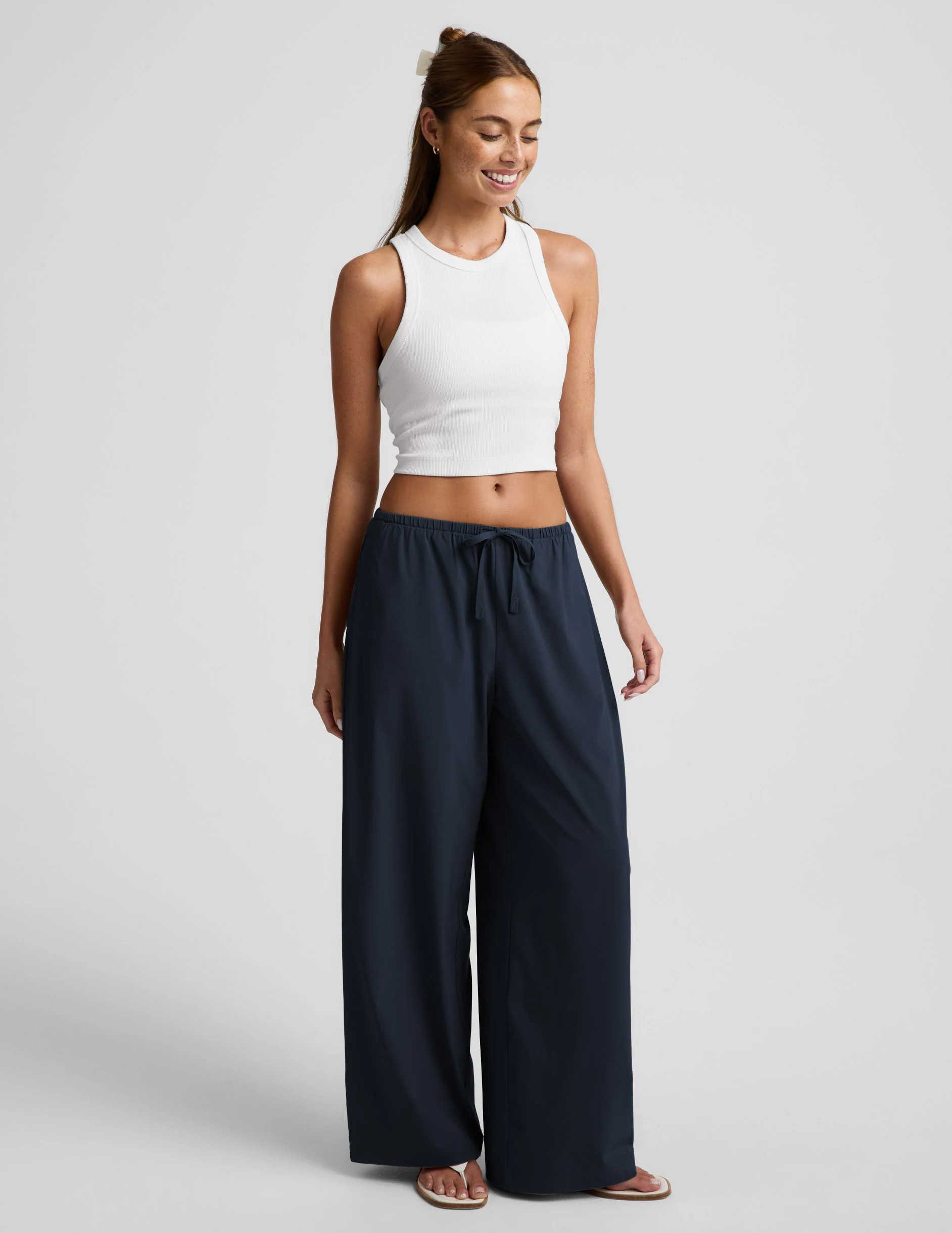Solstice Drawstring Wide Leg Pant 29" | Beyond Yoga | Beyond Yoga