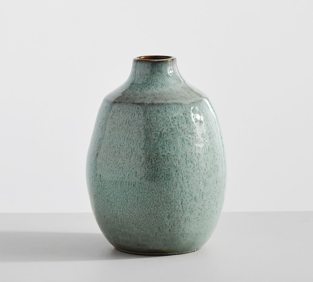 Blue Ombre Reactive Glazed Vase | Pottery Barn (US)