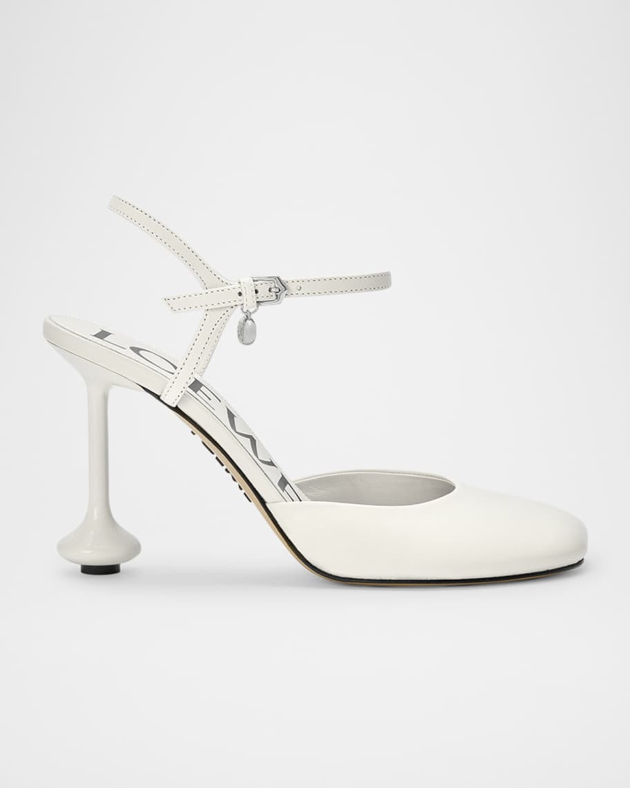 Toy Leather Ankle-Strap Pumps | Neiman Marcus
