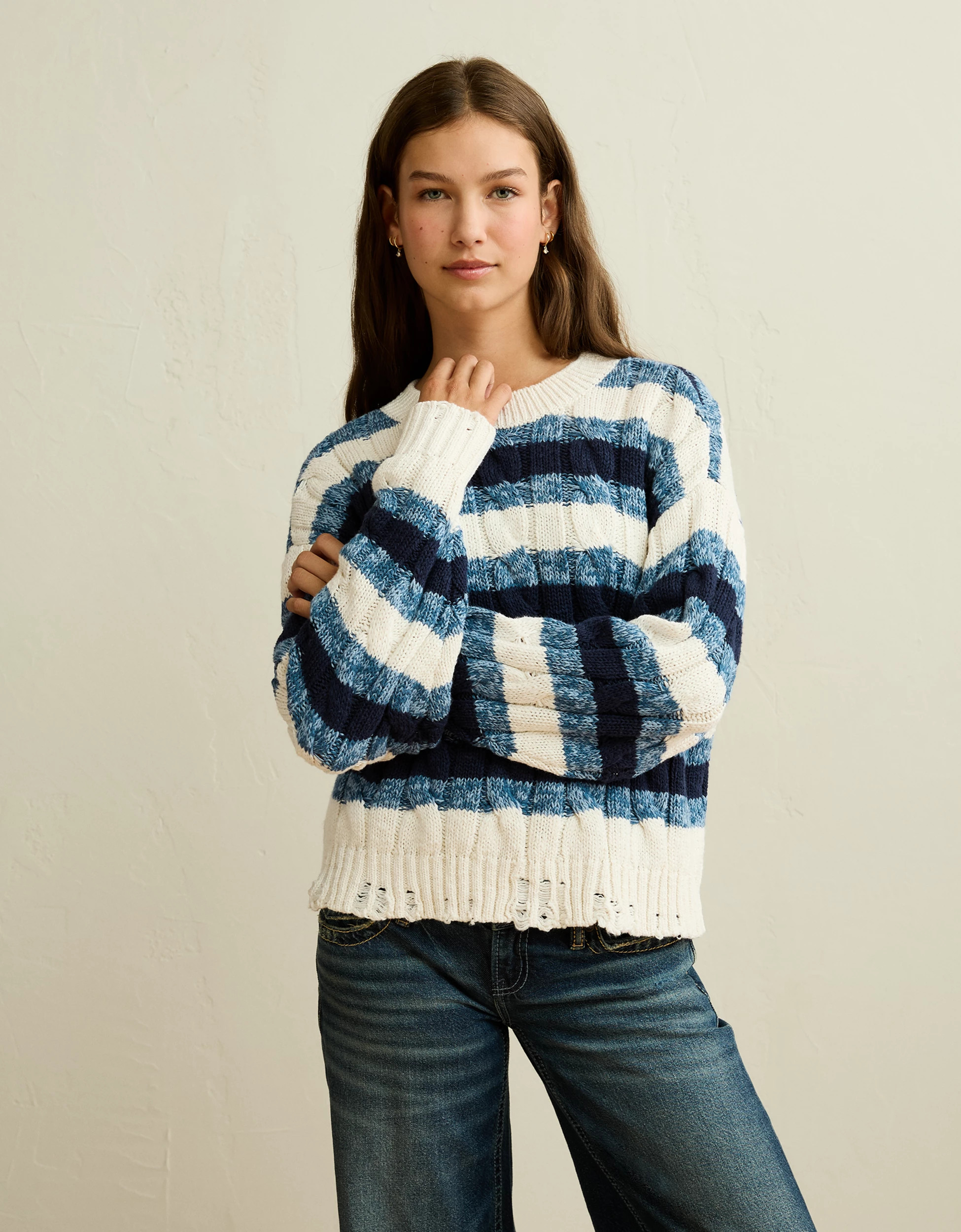 AE Cable Knit Sweater | American Eagle Outfitters (US & CA)