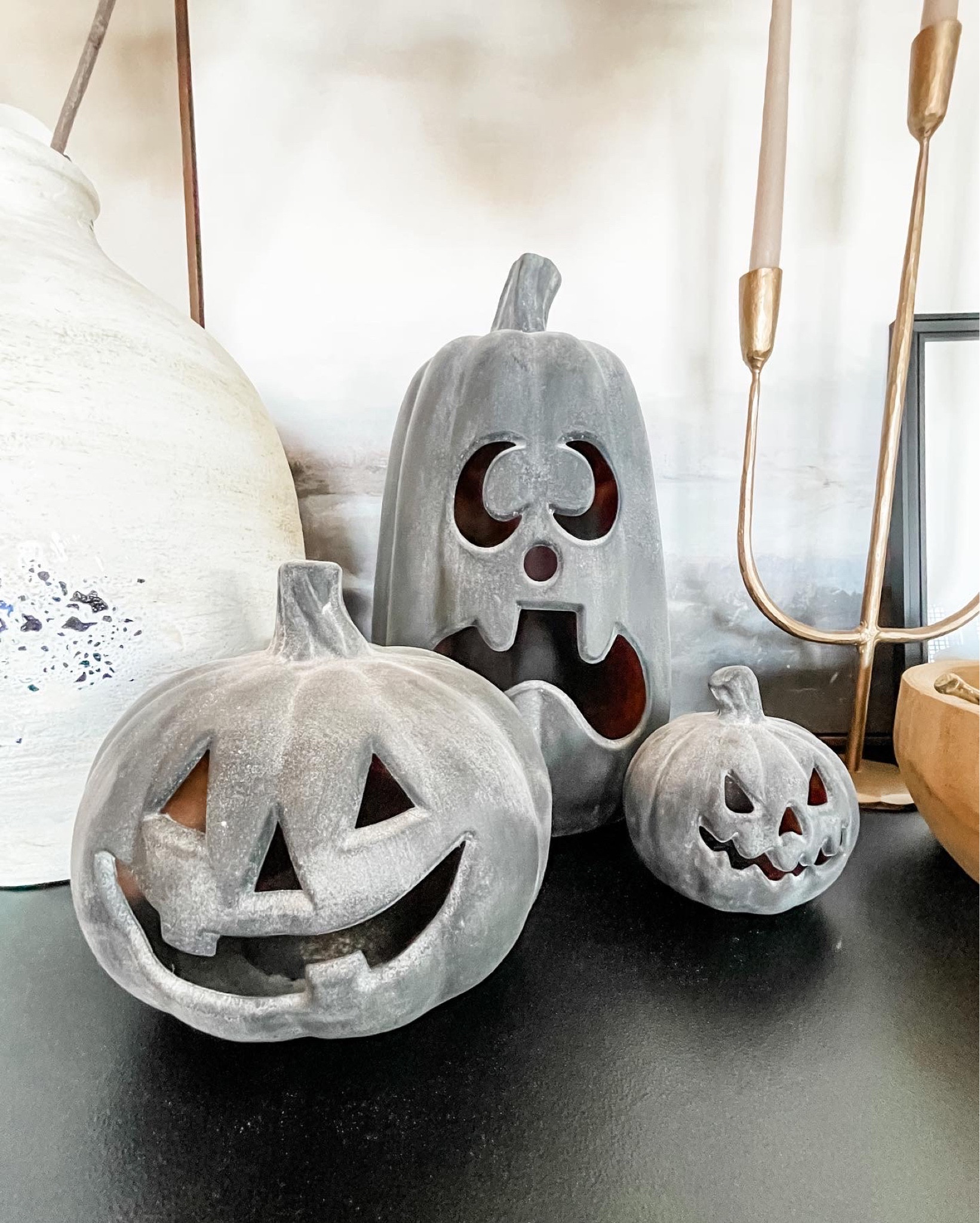 Tried the viral PB terracotta pumpkin diy over the weekend. I think they turned out pretty good! I'm happy with them! 
Target finds, pumpkins, jack-o-lanterns, Halloween decor, fall, terracotta pumpkin

#LTKhome #LTKSeasonal #LTKHalloween
