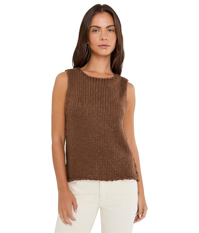 Free People Opal Knit Tank Women's Sweater Tea: XL (Women's 16) | Zappos.com