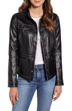 Faux Leather Moto Jacket | Nordstrom