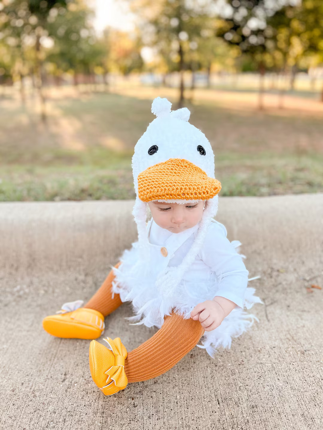 White Duck Hat and Booties Set Baby Hat Baby Duck Hat - Etsy | Etsy (US)