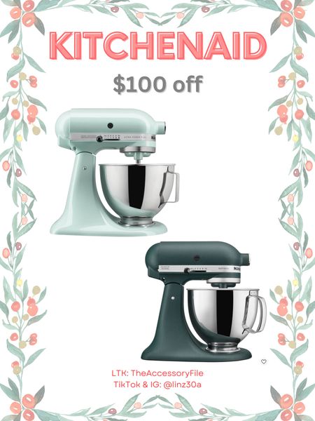 Kitchen aid mixers on sale. $100 off these two styles. 

For the home, for the kitchen, kitchen appliances, mixer #blushpink #winterlooks #winteroutfits #winterstyle #winterfashion #wintertrends #shacket #jacket #sale #under50 #under100 #under40 #workwear #ootd #bohochic #bohodecor #bohofashion #bohemian #contemporarystyle #modern #bohohome #modernhome #homedecor #amazonfinds #nordstrom #bestofbeauty #beautymusthaves #beautyfavorites #goldjewelry #stackingrings #toryburch #comfystyle #easyfashion #vacationstyle #goldrings #goldnecklaces #fallinspo #lipliner #lipplumper #lipstick #lipgloss #makeup #blazers #primeday #StyleYouCanTrust #giftguide #LTKRefresh #LTKSale #springoutfits #fallfavorites #LTKbacktoschool #fallfashion #vacationdresses #resortfashion #summerfashion #summerstyle #rustichomedecor #liketkit #highheels #Itkhome #Itkgifts #Itkgiftguides #springtops #summertops #Itksalealert #LTKRefresh #fedorahats #bodycondresses #sweaterdresses #bodysuits #miniskirts #midiskirts #longskirts #minidresses #mididresses #shortskirts #shortdresses #maxiskirts #maxidresses #watches #backpacks #camis #croppedcamis #croppedtops #highwaistedshorts #goldjewelry #stackingrings #toryburch #comfystyle #easyfashion #vacationstyle #goldrings #goldnecklaces #fallinspo #lipliner #lipplumper #lipstick #lipgloss #makeup #blazers #highwaistedskirts #momjeans #momshorts #capris #overalls #overallshorts #distressesshorts #distressedjeans #whiteshorts #contemporary #leggings #blackleggings #bralettes #lacebralettes #clutches #crossbodybags #competition #beachbag #halloweendecor #totebag #luggage #carryon #blazers #airpodcase #iphonecase #hairaccessories #fragrance #candles #perfume #jewelry #earrings #studearrings #hoopearrings #simplestyle #aestheticstyle #designerdupes #luxurystyle #bohofall #strawbags #strawhats #kitchenfinds #amazonfavorites #bohodecor #aesthetics 

#LTKGiftGuide #LTKhome #LTKsalealert