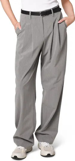 WAYF Icon Pinstripe Straight Leg Trousers | Nordstrom | Nordstrom