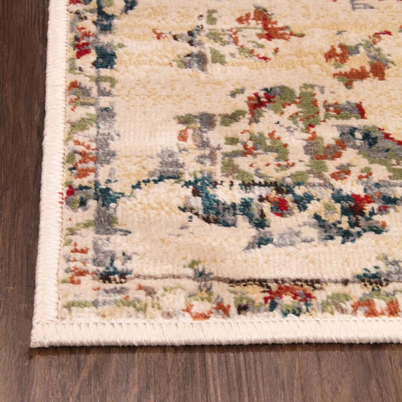 Modern Farmhouse Medallion Indoor Area Rug | Wayfair North America