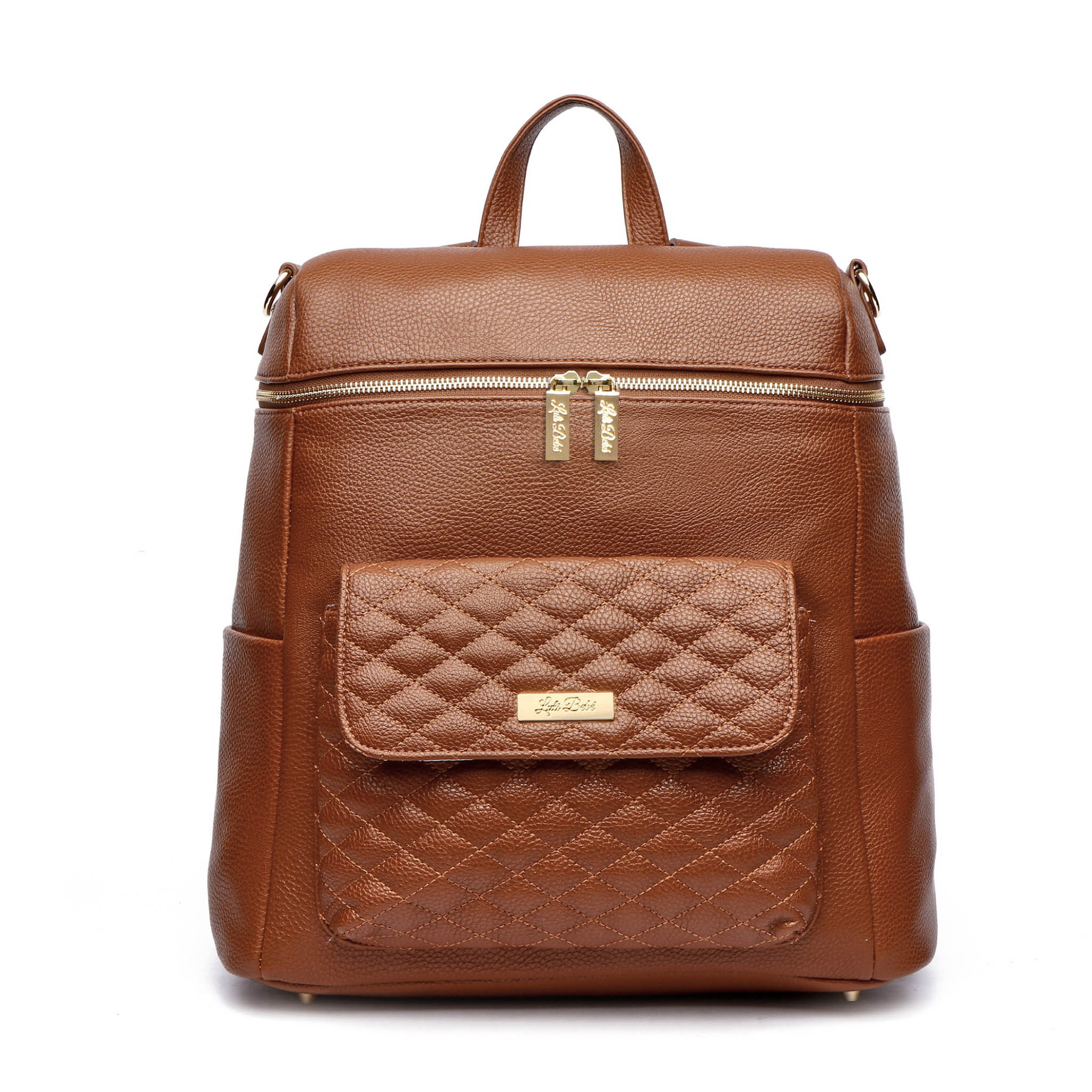 Monaco Diaper Bag | Caramel Brown | Luli Bebé