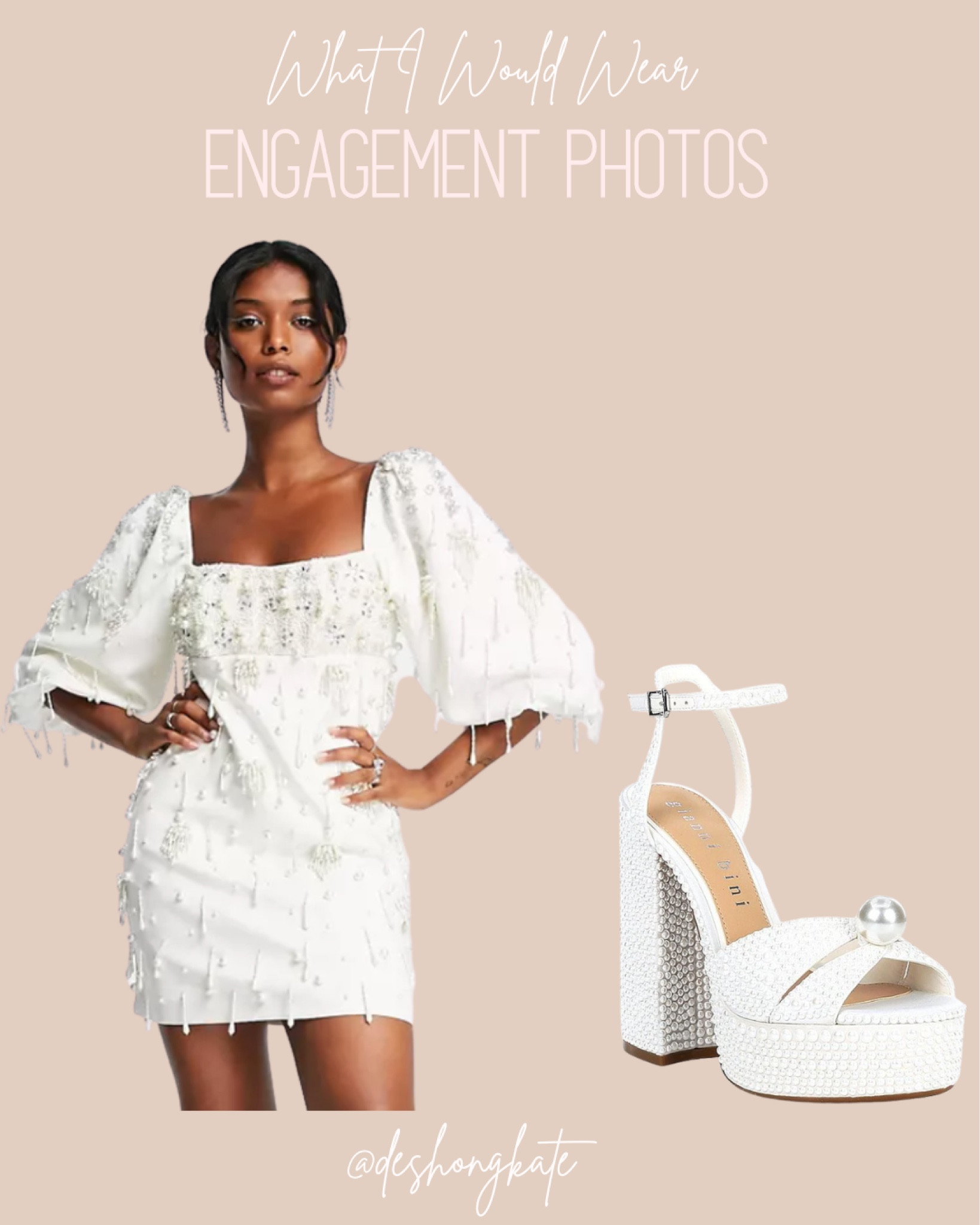 engagement photos // white dress // bride // bachelorette // puff sleeve // feathers // bridal // bridal shower // wedding // engaged // bows // white 

#LTKunder100 #LTKwedding #LTKSeasonal