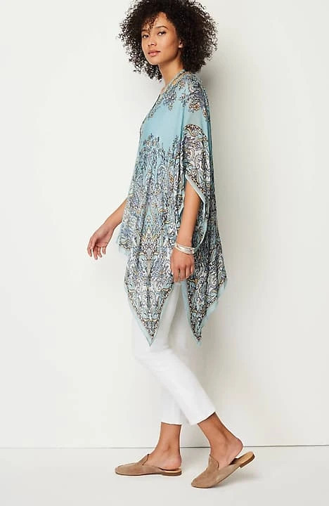 Airy Paisley Ruana | J. Jill