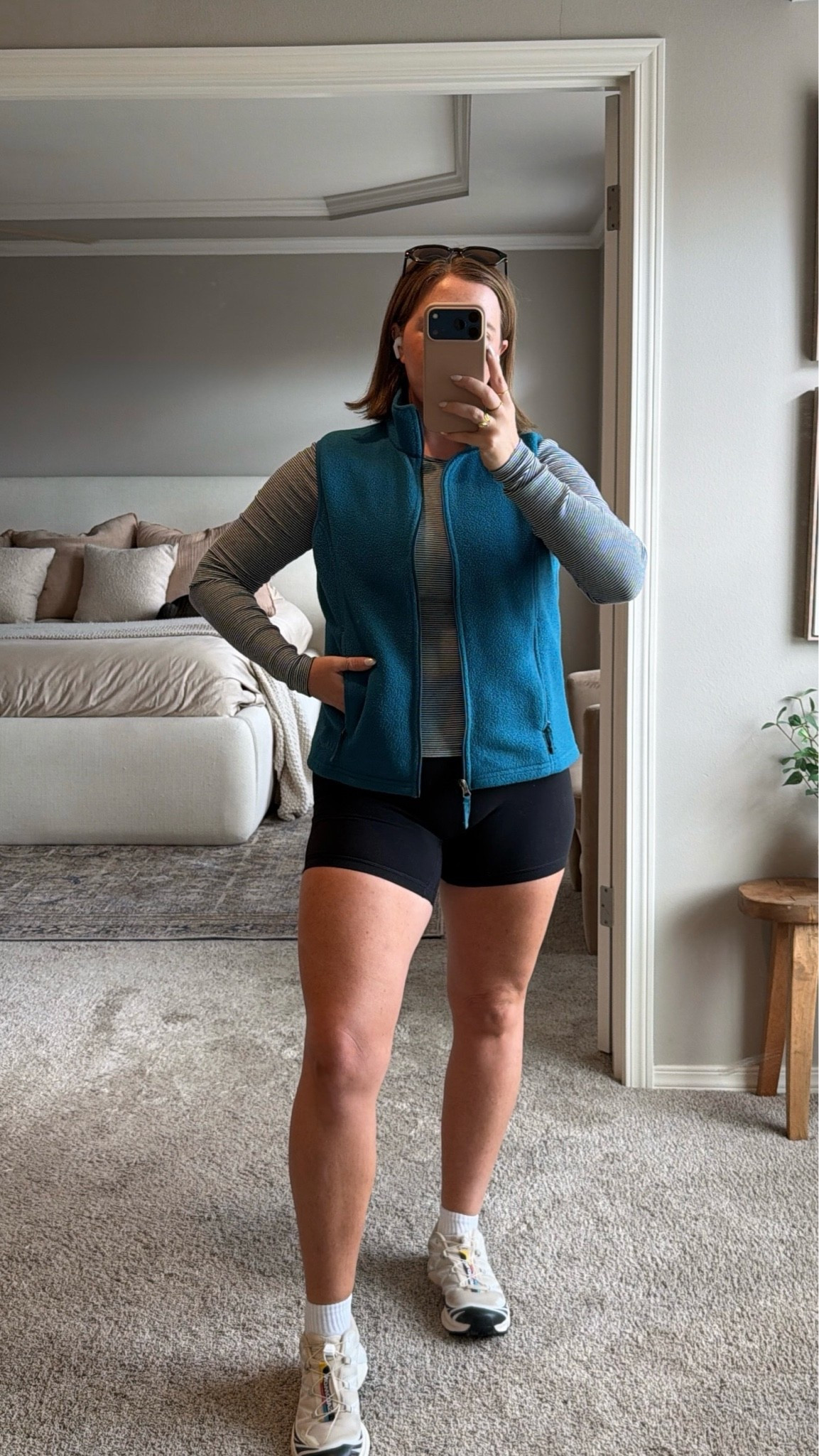 Late Summer OOTD 💙👟 I thrifted the LL Bean vest 🫶🏻 size 8/10 | M/L | 5’4”

#LTKootd