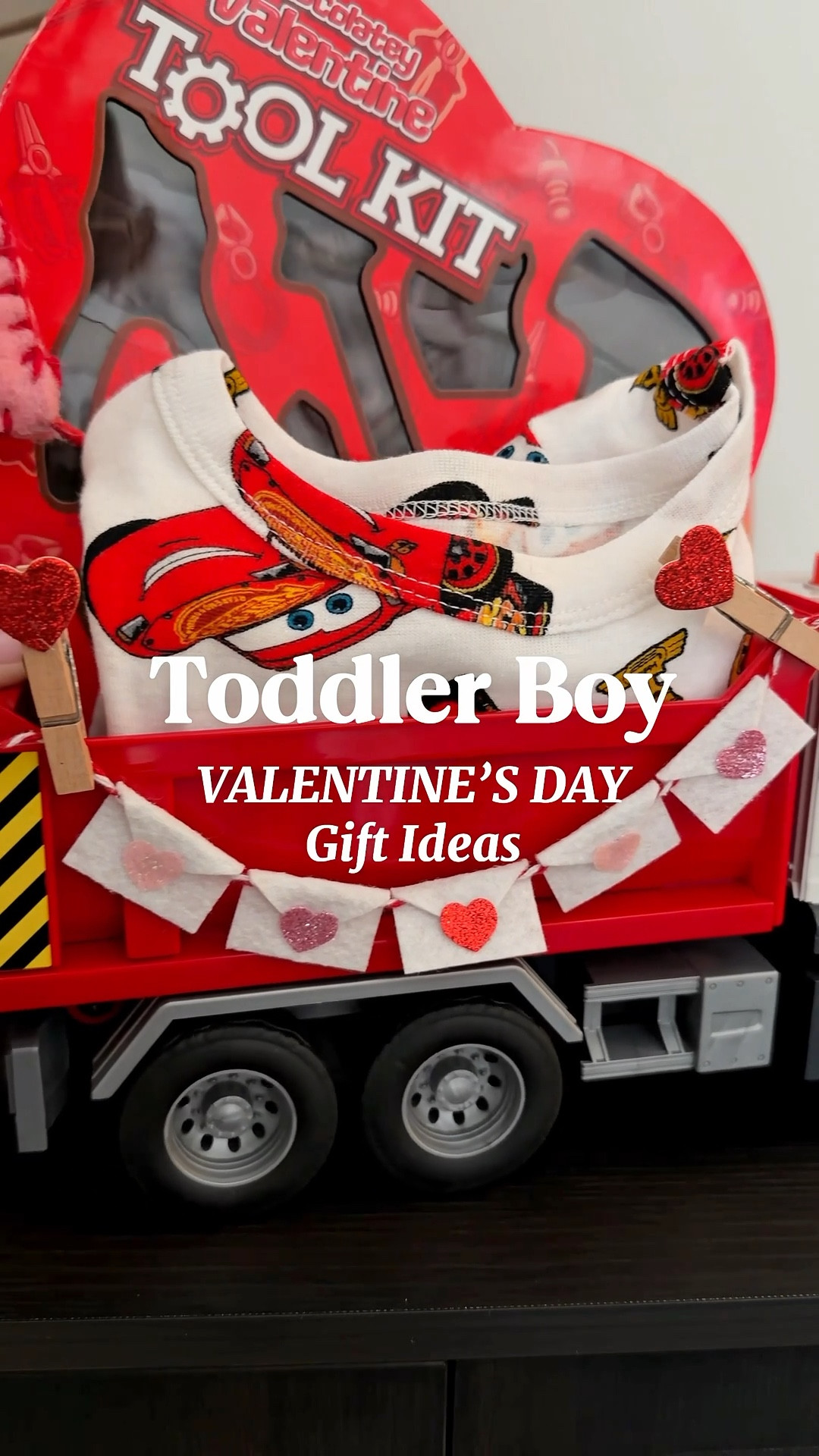 Toddler Boy Valentine Gift Ideas 🚒❤️🏎️🔨
- [ ] Dump truck
- [ ] Chocolate power tools
- [ ] Construction Valentine book
- [ ] Marshall from Paw Patrol
- [ ] Lightning McQueen pajamas 
- [ ] Construction coloring book 


#LTKValentine #LTKmomlife #LTKKids