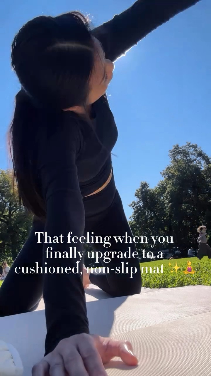 Cushioned mat is life changing! No more slipping on the floppy mat for me! It’s foldable AND it’s cushioned 🙌🏽 

#LTKFindsUnder100 #LTKActive #LTKFindsUnder50