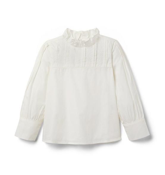 Pintuck Ruffle Collar Top | Janie and Jack