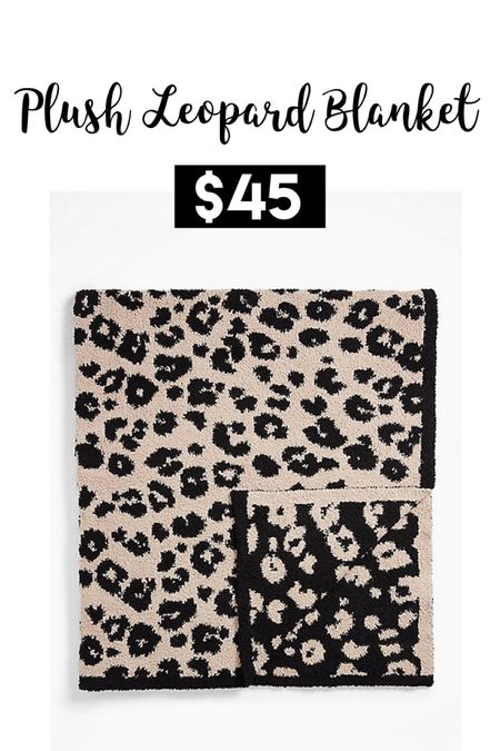 Plush leopard blanket 25% off 

#LTKsalealert #LTKSeasonal #LTKhome
