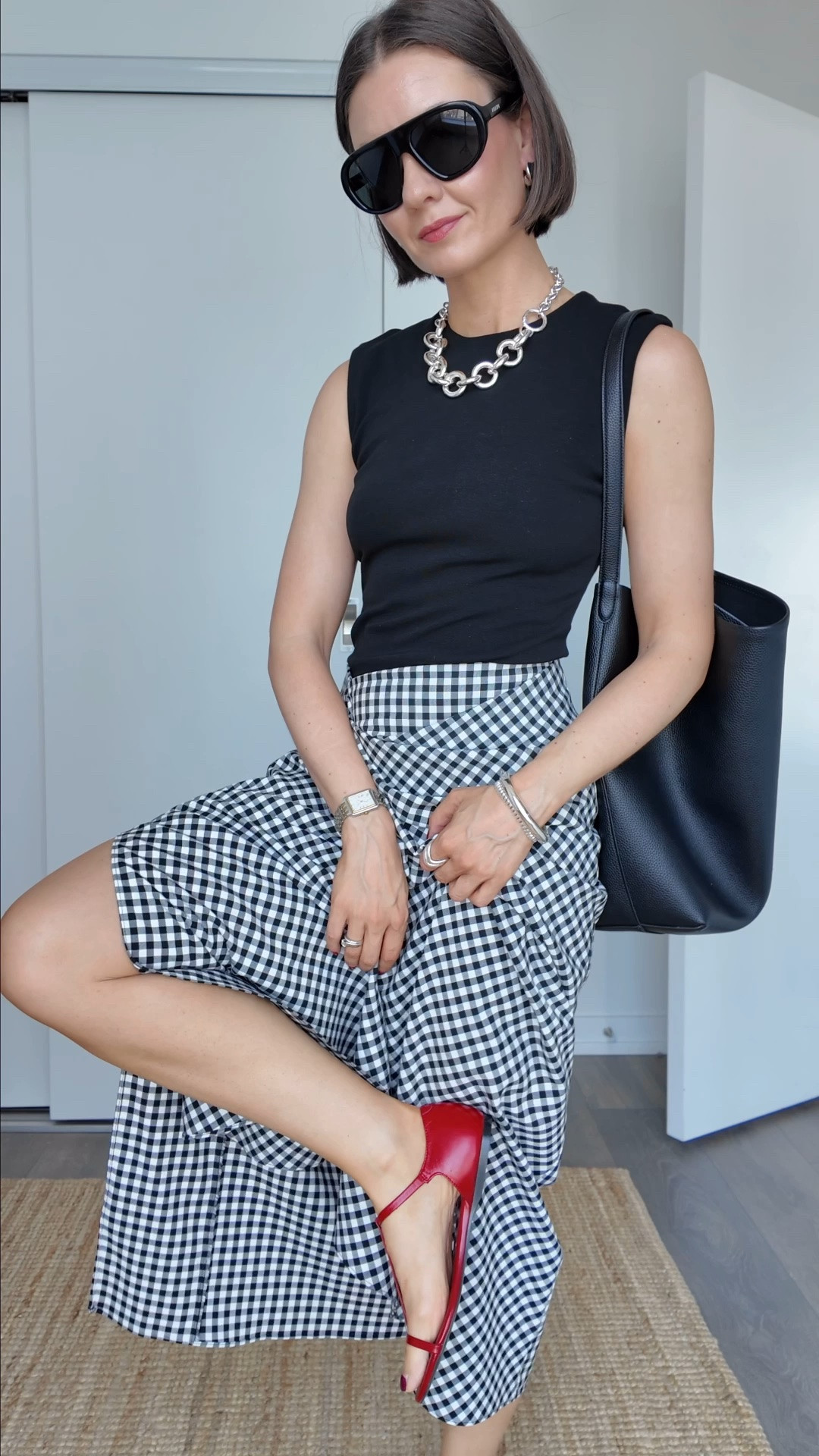 Prepare to see these red sandals in every outfit! My skirt is sold out Zara but linked a similar one!

#LTKsummer #LTKcanada #LTKstyletip