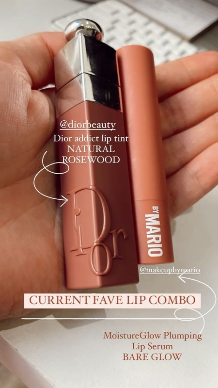 CURRENT FAVE LIP COMBO
Dior lip tint
Makeup by Mario lip serum 

#LTKbeauty #LTKSeasonal #LTKGiftGuide