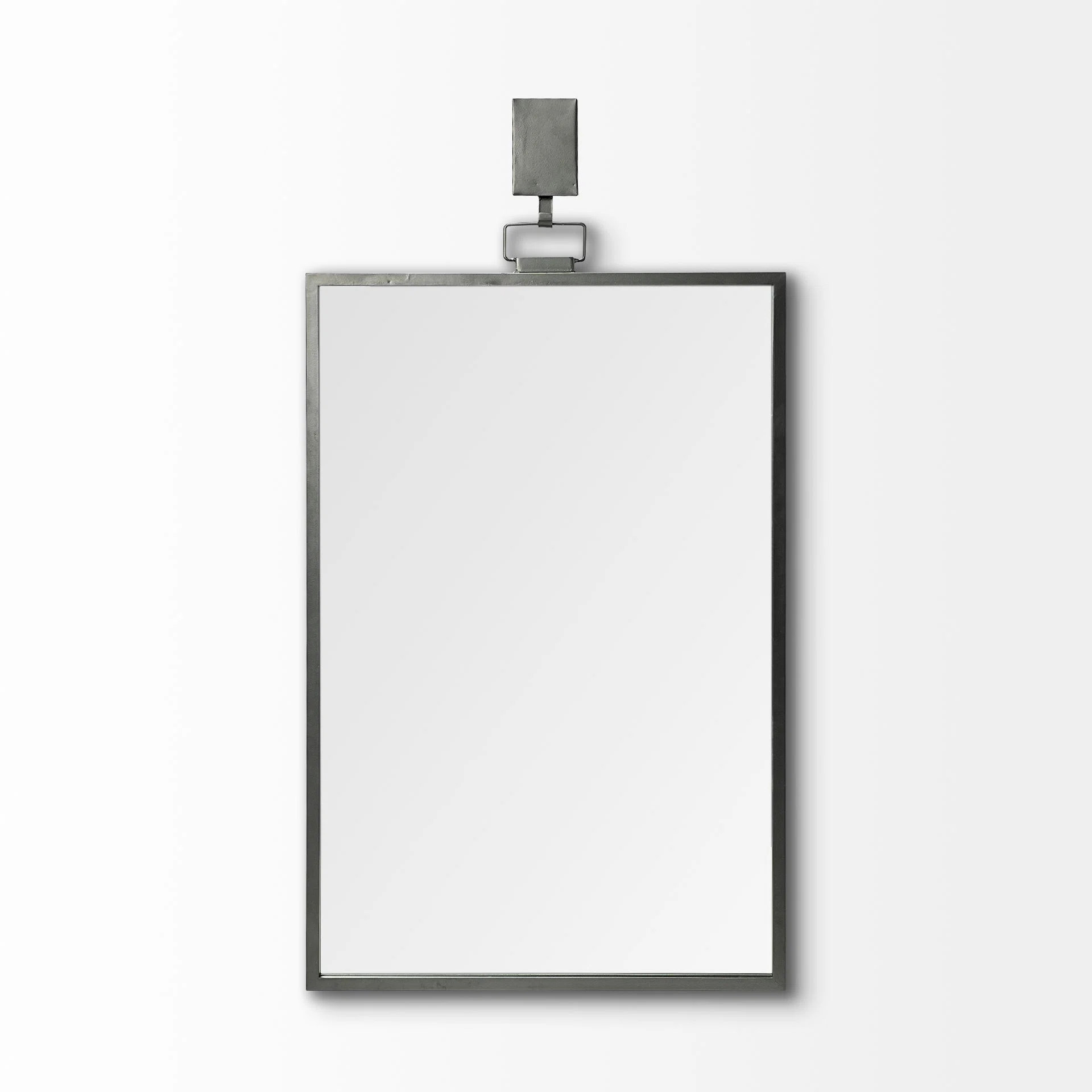 Aeshia 44" Gunmetal Metal Framed Accent Mirror | Wayfair North America