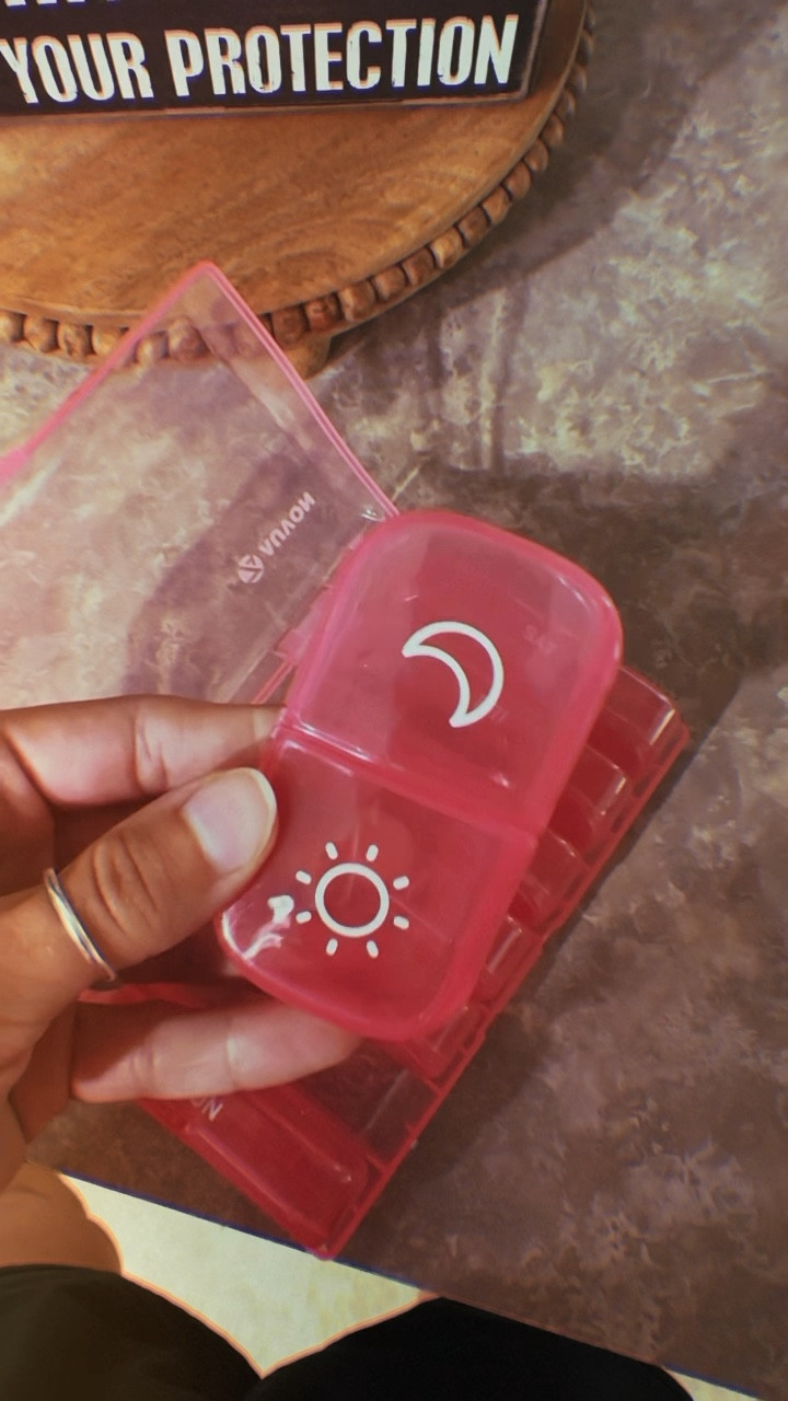 Pill daily AM and PM organizer! 🩷 💊 Super cheap and budget friendly way to stay organized for travel, nursing school, long days at work, throw in your bag 💼 

#LTKBacktoSchool #LTKTravel #LTKSaleAlert