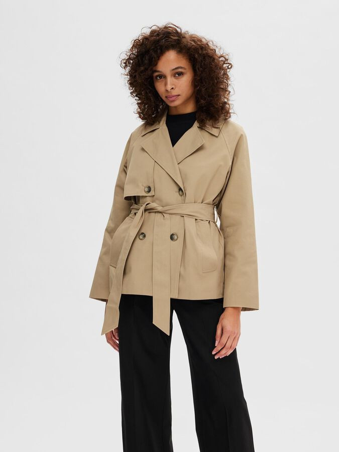 KURZER TRENCHCOAT | Braun | SELECTED FEMME® | Selected