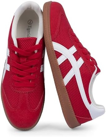 Tigeridea Casual Sneakers for Women Lace Up Tennis Shoes Non Slip Women's Fashion Sneakers, Trend... | Amazon (US)