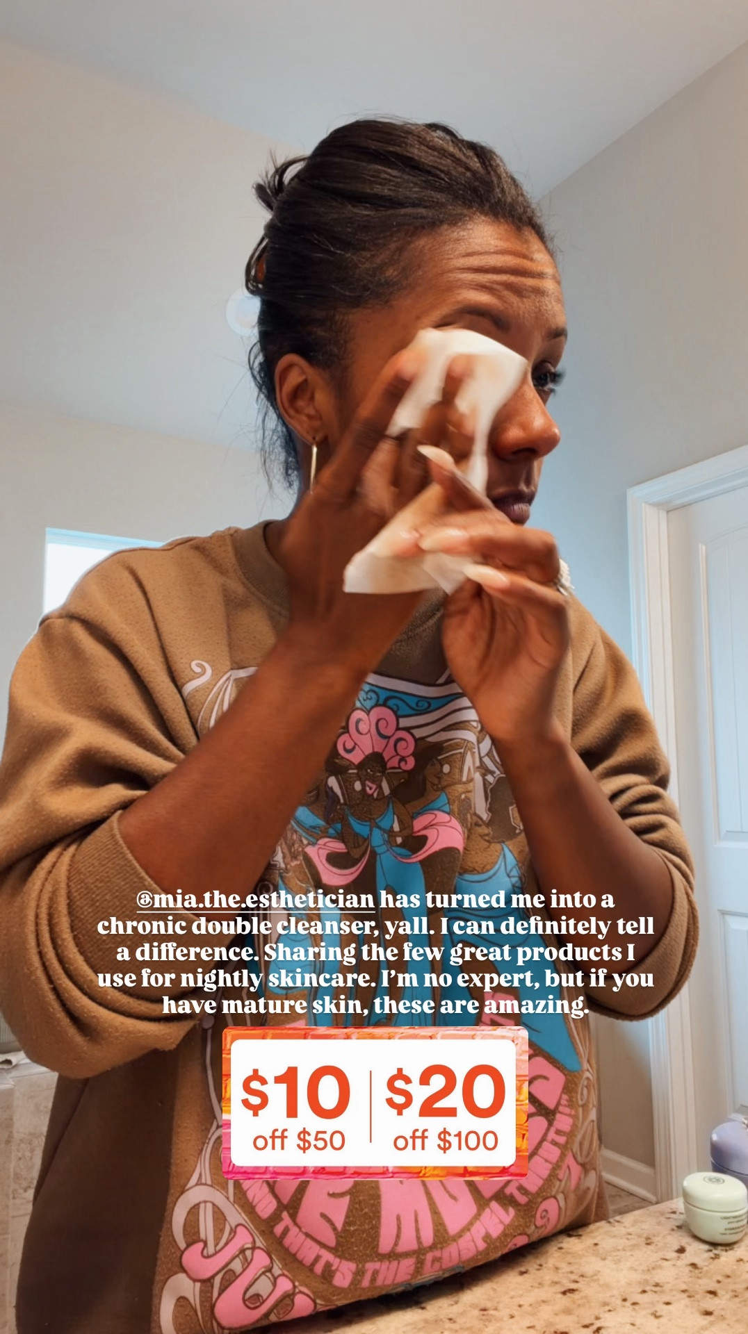 @mia.the.esthetician has turned me into a chronic double cleanser, yall. I can definitely tell a difference. Sharing the few great products I use for nightly skincare. I’m no expert, but if you have mature skin, these are amazing.

#LTKmorningroutine