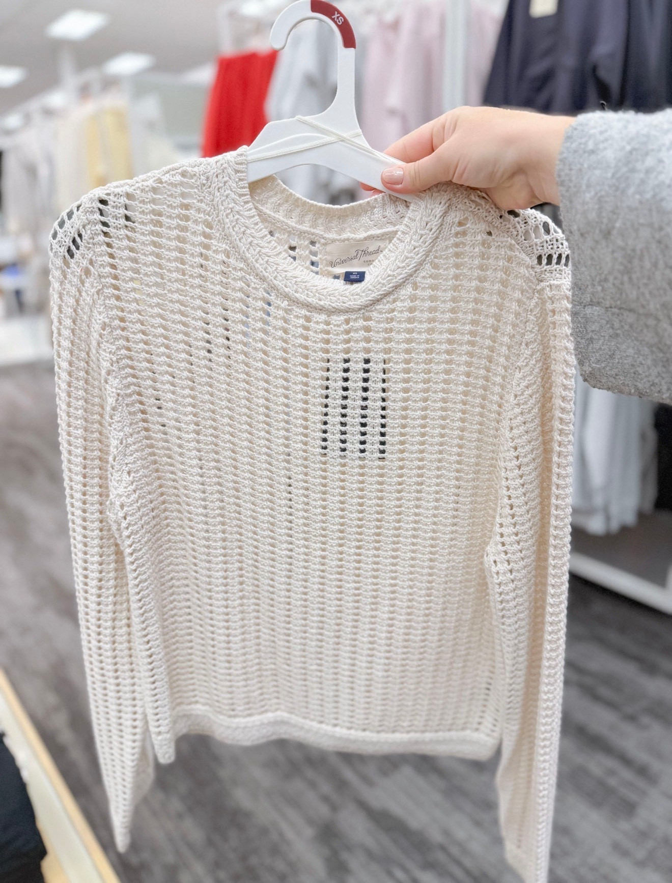 Crochet pullover sweater from Universal Thread. New at Target! 30% off now until March 28th. 

#LTKgrwm #LTKSaleAlert #LTKootd