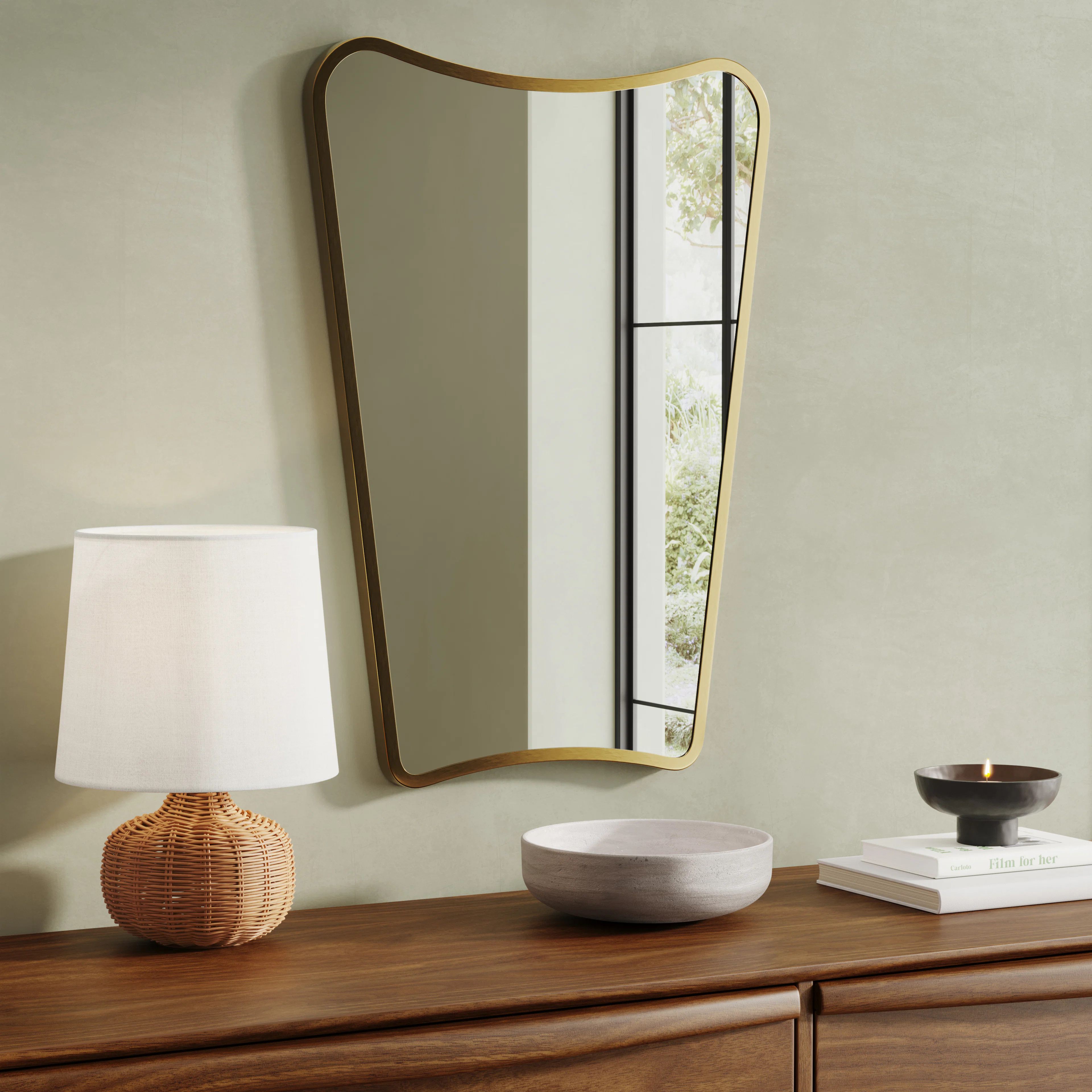 Alice Wall Mirror - Brass | Article