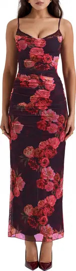 Nalini Mesh Corset Cocktail Dress | Nordstrom