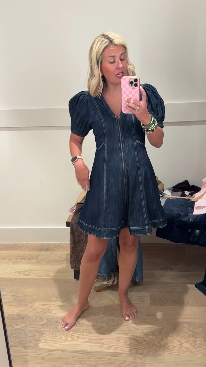 Get a denim dress in your closet, ladies! I’m going to round up some of my favorites. I’m in xs here. ￼

#LTKdayinmylife #LTKSeasonal #LTKOver40